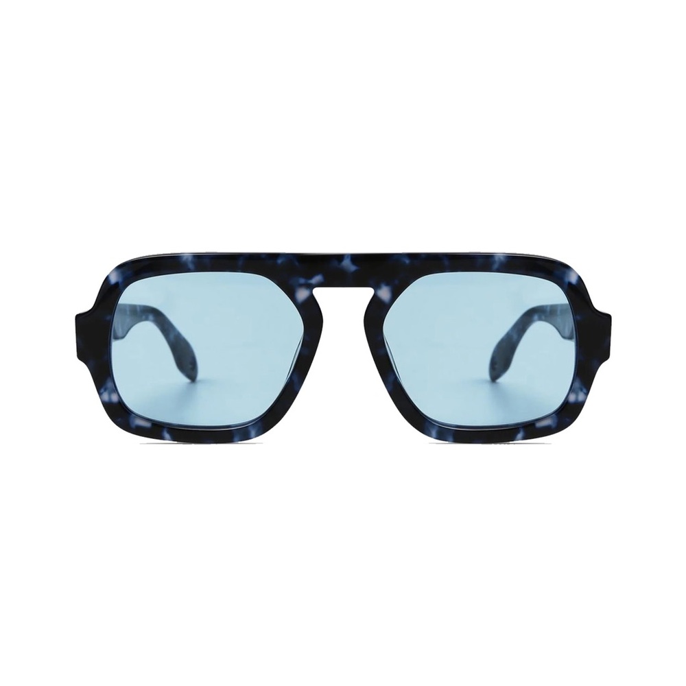 Elisa Johnson Jane in Blue Tortoise Sunglasses